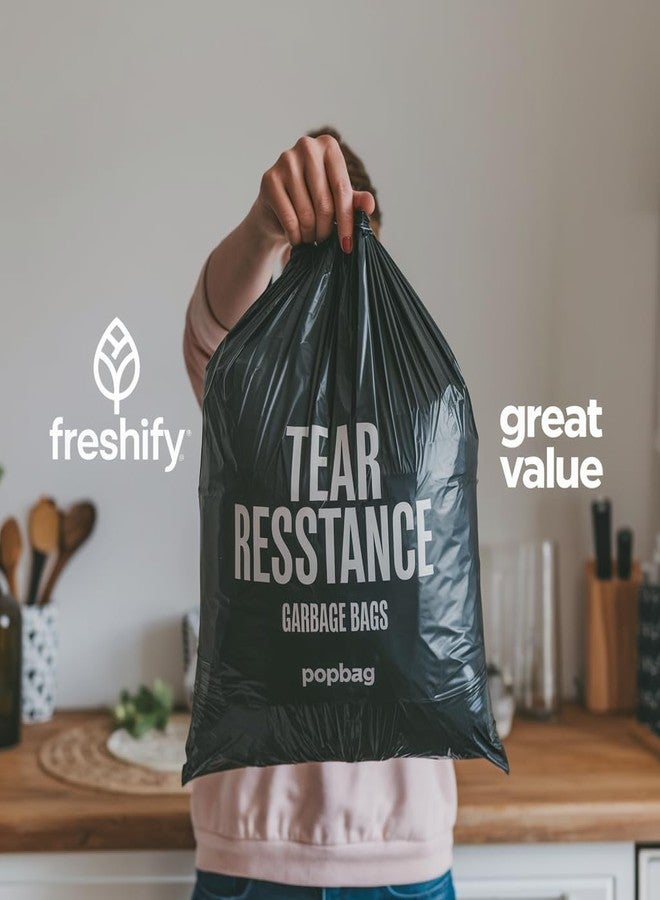 FRESHIFY POPBAG Heavy Duty Garbage Bags By Freshify | 120 Pcs | Medium- 19 X 21 | 30 Bags X 4 Rolls | Black | Leak-Proof And Tear-Resistant Dustbin Bags | Home And Office Mutli Purpose Use - Image 5
